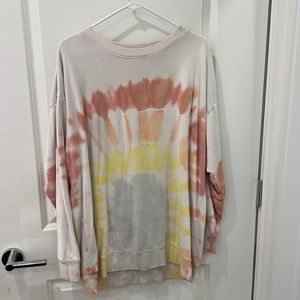 Wild fox oversized sweatshirt! Tie die